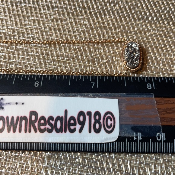 🖤 Kendra Scott necklace rose gold druzy Elisa - Picture 5 of 6